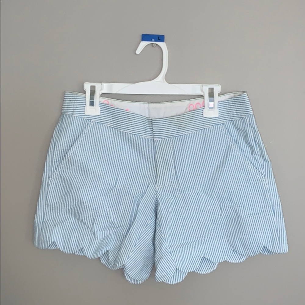 Lilly Pulitzer baby blue seersucker short